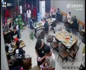 Group of men attack a woman who resists one of their members&#39; sexual harassment in Tangshan, China. June 2022 from sex harassment in buspara