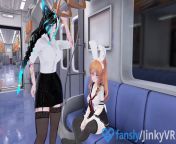 ?Slutty Bunny FUCKS her COWORKER on the train after a long day at work?? from fucks her bf on the sofa