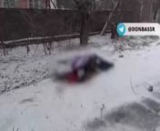 RU POV: A woman was fatally wounded by a shrapnel in the head today in the Petrovsky district of Donetsk, during shelling. from ru nudity