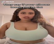 Tiktok User &#34;missnaughtycaramel&#34; Squeezing Her Clothed Boobs Together With Her Arms Showing Her Cleavage Trying And Failing To Push Her Elbows Together (Also With Slo-Mo) from tiktok 18 thot loves showing her perfect pussy and fucking it with dildos