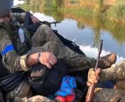 A Ukrainian scout team has a close call with Russian artillery on a river. Two deceased Russian soldiers are found in a foxhole after a village was searched for enemies. from jaipuria village call