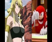 Knuckles rates Akame ga Kill girls (Original video by ChotairR) from girls bathing video