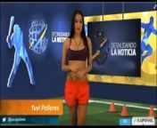 Yuvi Pallares once again stripping on live tv but not blurred from yuvi pallares strip