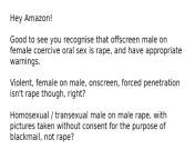 Amazon: The Boys - female on male rape, male on male rape is not rape [fixed video] [nsfw] from desi rape jungle video