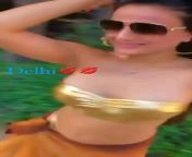 Ameesha Patel&#39;s Sexy Walk In See Through Sarong And Golden Bikini ? Bottoms from kt so shows her pussy in see through thong p jpg
