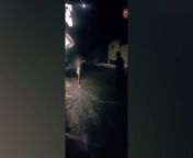 Naked woman with knife gets tased by Swiss police (Engelberg, Switzerland) from next 禄禄 sh woman police