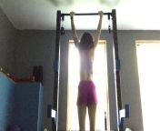 Got my first pull up at age 32! Next goal is 10. Sadly I died of b12 deficiency after this was taken. from getting b12 injection