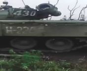 Knocked out Russian T-80BV tanks and enemy KIA in the vicinity of Avdiivka. from kia in