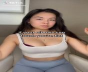 Tiktok User &#34;asiancutieliana&#34; Squeezing Her Clothed Boobs Together With Her Arms Wearing Crop Top Showing Her Cleavage Trying And Failing To Push Her Elbows Together (Also With Slo-Mo) from hot booby aunty wearing pink sari showing huge cleavage and hot navel
