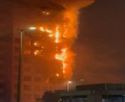 Fire at Barsha Heights. Hope no body got hurt and big well done to fire fighting team they are doing great job. from barsha nud