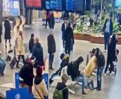 New CCTV of 3 day old Bussels Midi rail station in Belgium butcher knife attack on teen (plus already seen Police followup) from indian new cctv